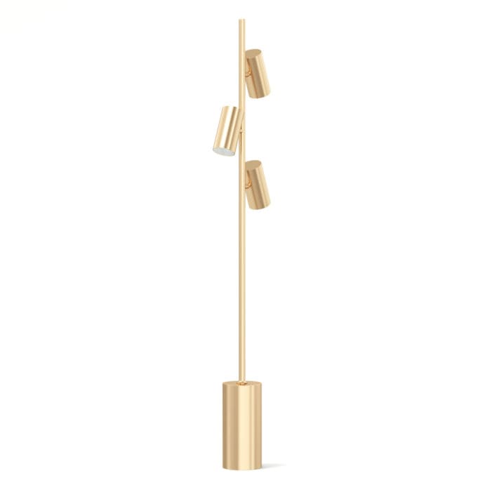 Golden Floor Lamp 3D Model
