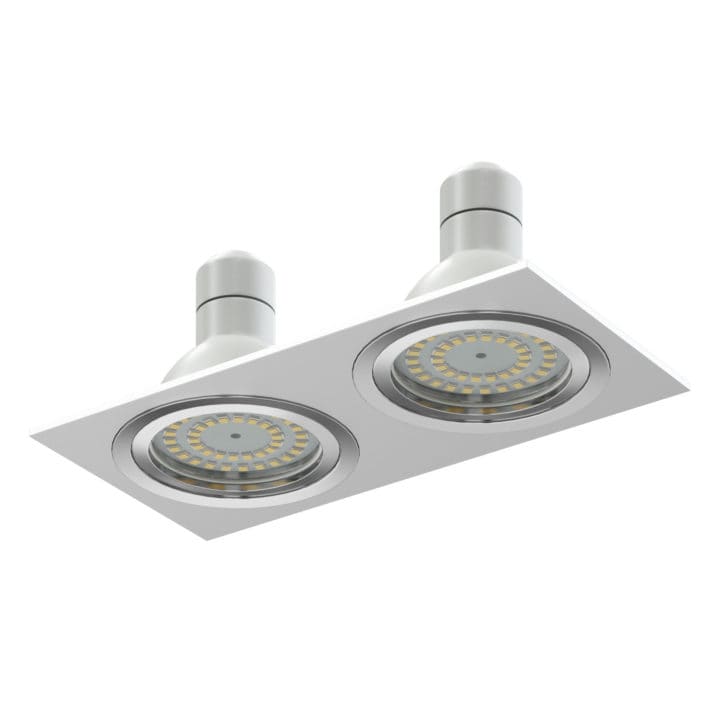 Double Halogen Light 3D Model