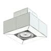 Black Rectangular Halogen Light 3D Model - Image 2