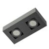 Black Double Rectangular Halogen Light 3D Model - Image 3