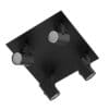 Black Quadruple Lights 3D Model - Image 3