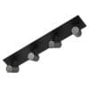 Black Quadruple Lights 3D Model - Image 3