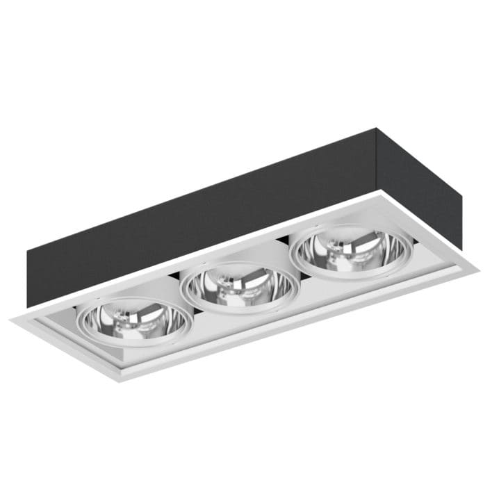 Triple Ceiling Light 3D Model