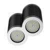 Double Black Cylindrical Light 3D Model - Image 3
