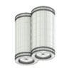 Double Metal Cylindrical Light 3D Model - Image 2