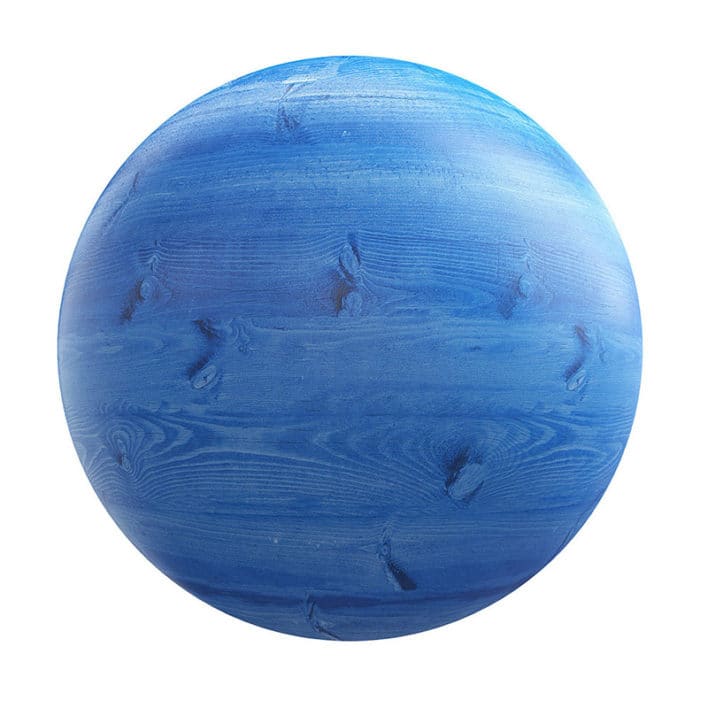 Blue Painted Wood PBR Texture