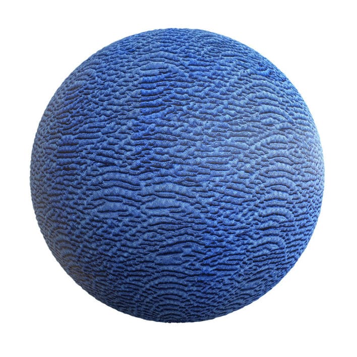 Wrinkled Blue Fabric PBR Texture