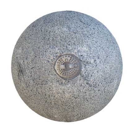 Grey Asphalt with Metal Plate PBR Texture