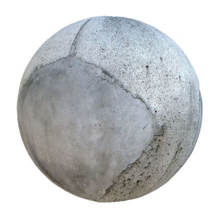 Grey Concrete with Cement Layer PBR Texture