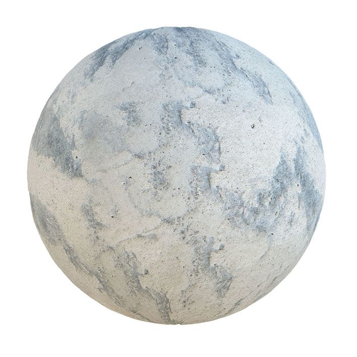 Grey Concrete with Cement Layer PBR Texture
