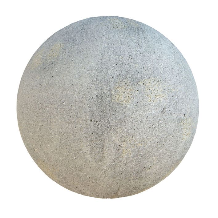 Grey Concrete with Stains PBR Texture