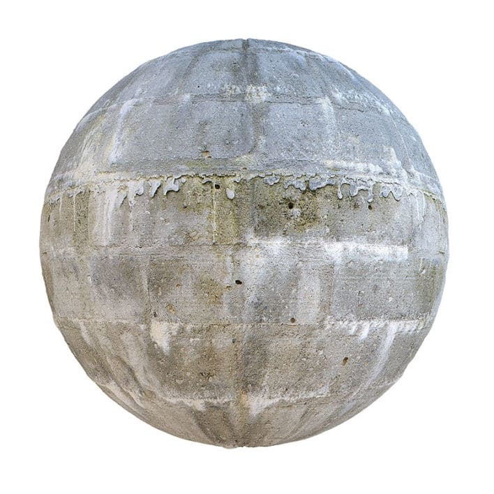 Rough Concrete Bricks PBR Texture