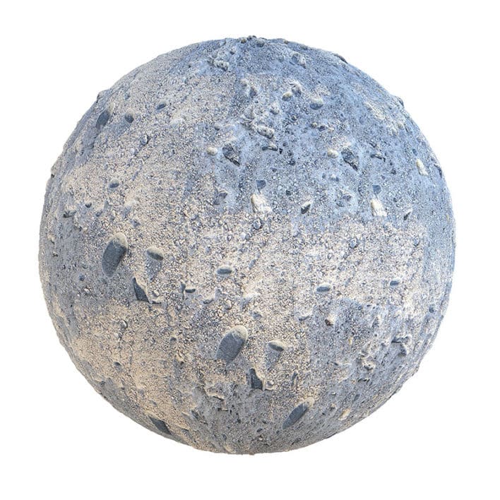 Rough Concrete with Rocks PBR Texture