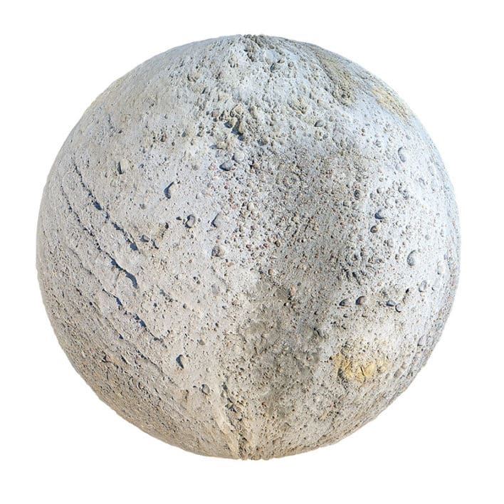Rough Concrete with Rocks PBR Texture