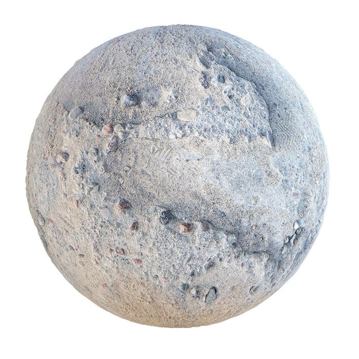 Rough Concrete with Rocks PBR Texture