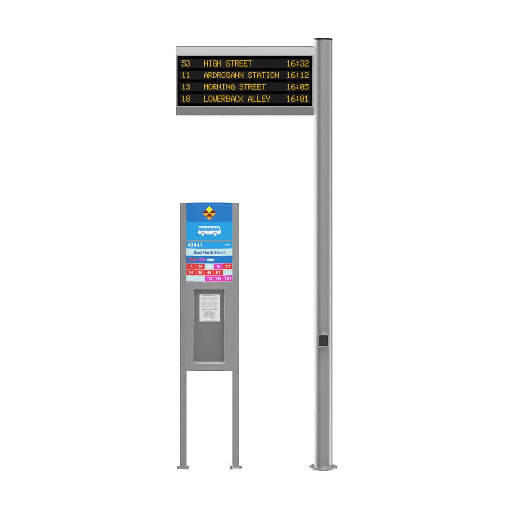 Bus Timetable 3D Model Bus Timetable 3D Model