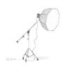 Studio Boom Arm with Softbox 3D Model - Image 2