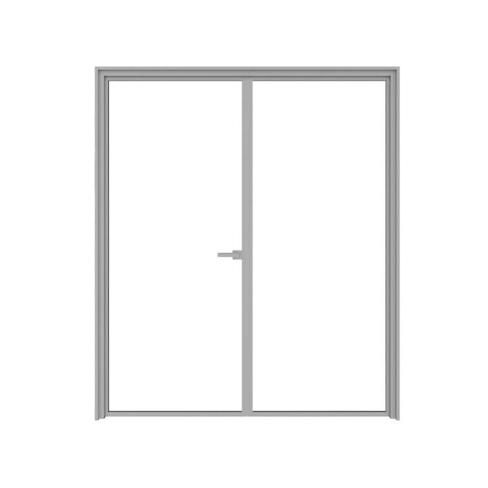 Double Glass Door 3D Model