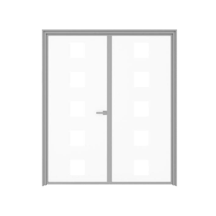 Double Glass Door 3D Model