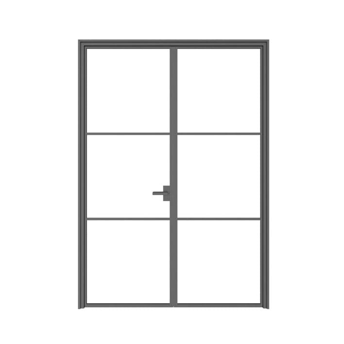 Double Glass Door 3D Model