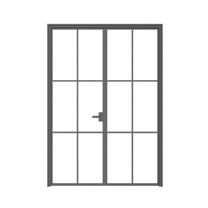 Double Glass Door 3D Model