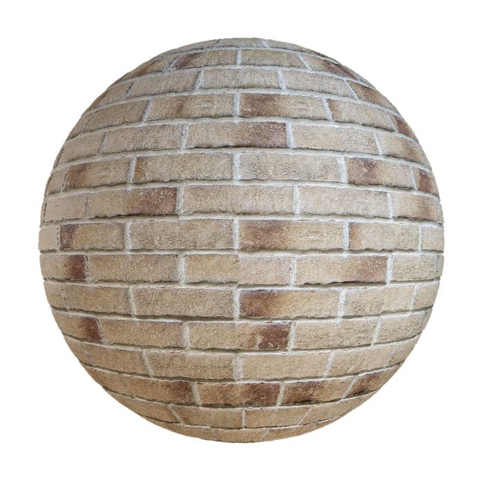 Brown Brick Wall PBR Texture