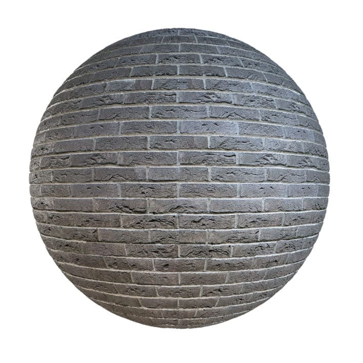 Grey Brick Wall PBR Texture