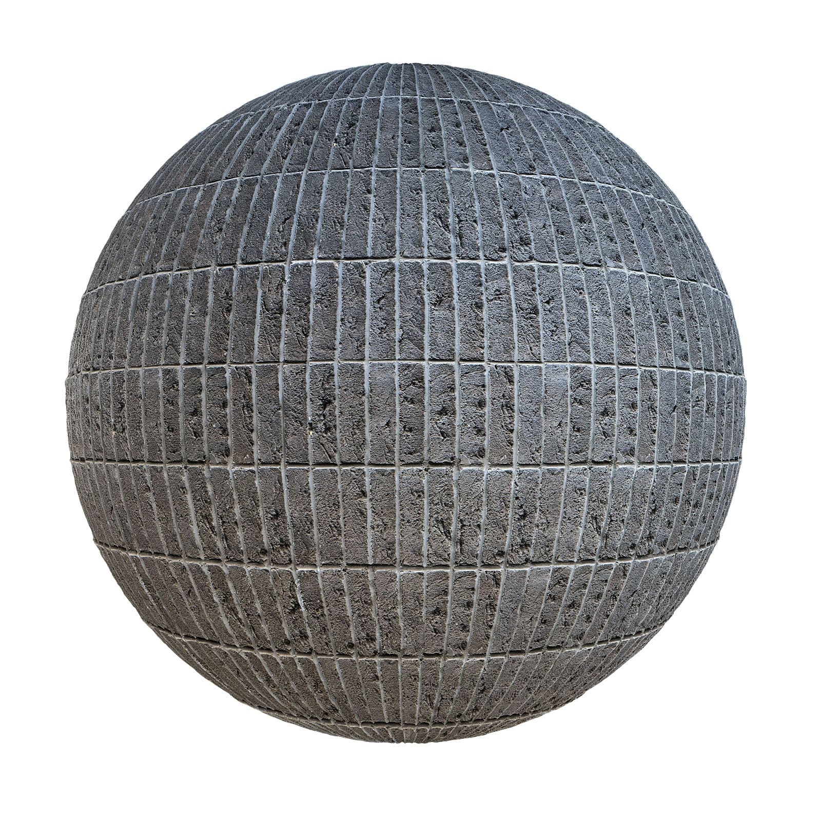 Grey Brick Wall PBR Texture