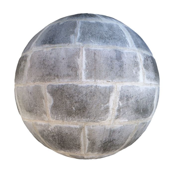 Grey Brick Wall PBR Texture