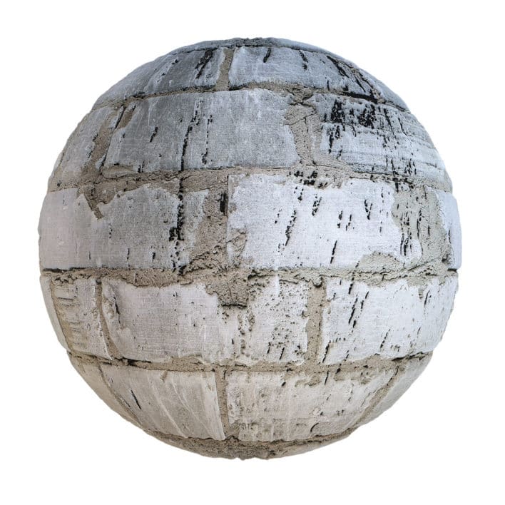 Grey Brick Wall PBR Texture