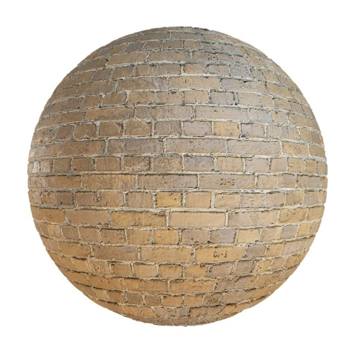 Orange Brick Wall PBR Texture