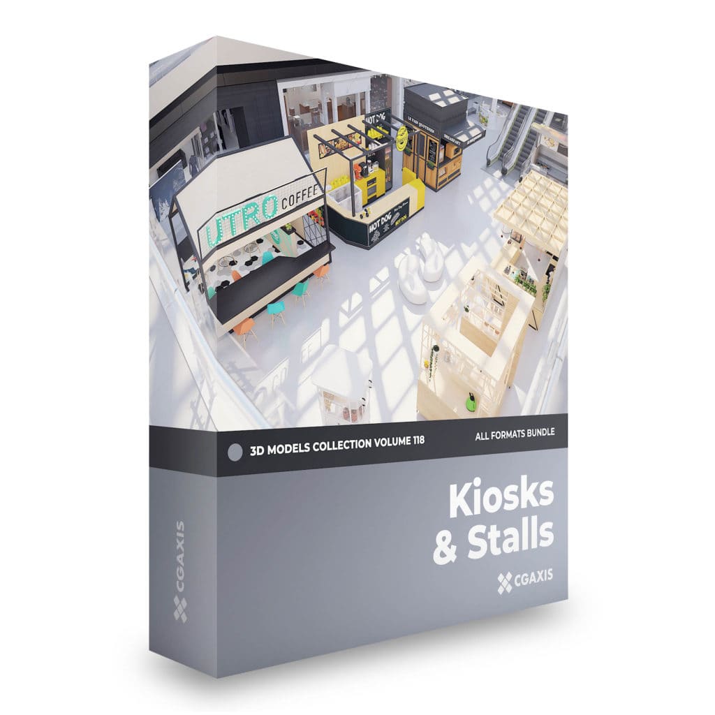 Kiosks & Stalls 3D Models Collection – Volume 118