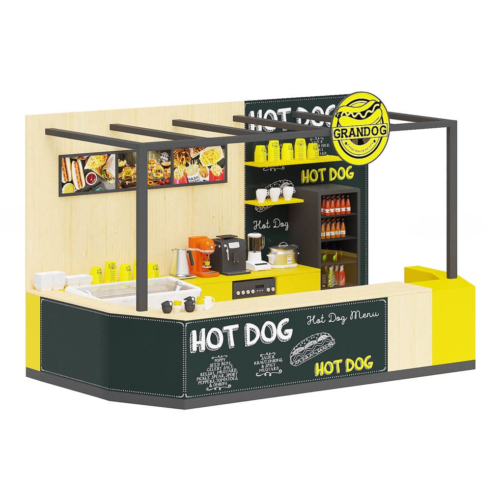 Hot Dog Stand 3D Model