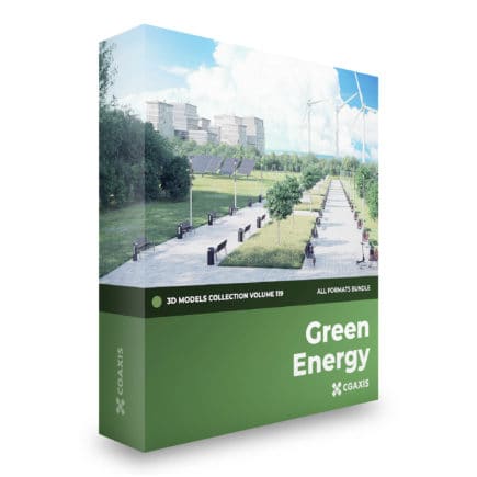 green energy 3d models