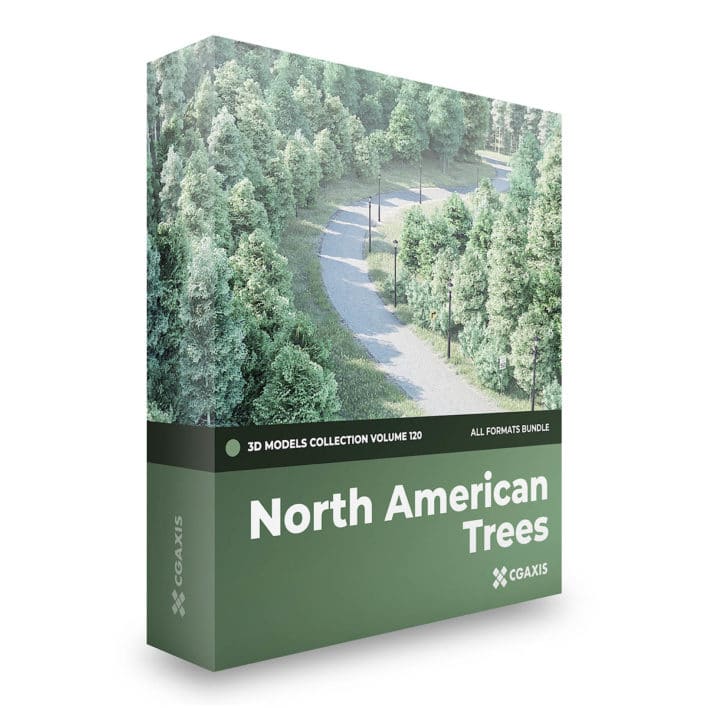 north american trees 3d models