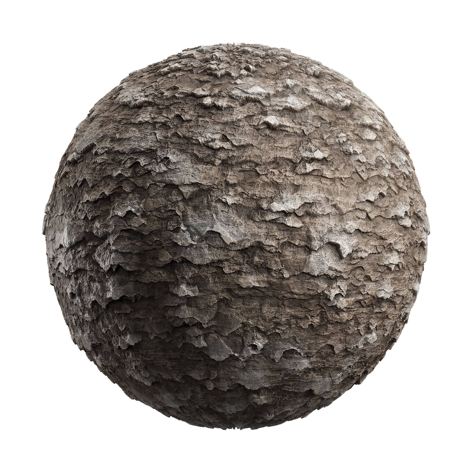 Layered Brown Rock PBR Texture