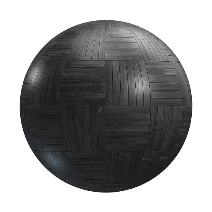 Black Basket Wood Parquet PBR Texture