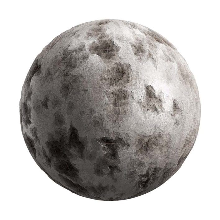 Damaged Polished Concrete Wall PBR Texture