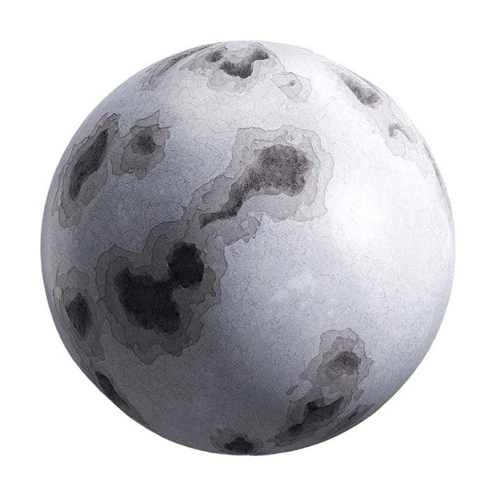 Damaged White Wall PBR Texture