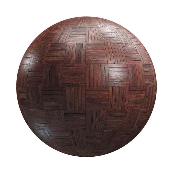 Dark Basket Wood Parquet PBR Texture