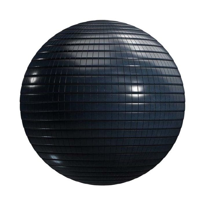 Dark Blue Ceramic Roof PBR Texture