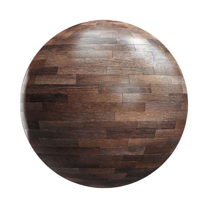 Dark Strip Wood Parquet PBR Texture