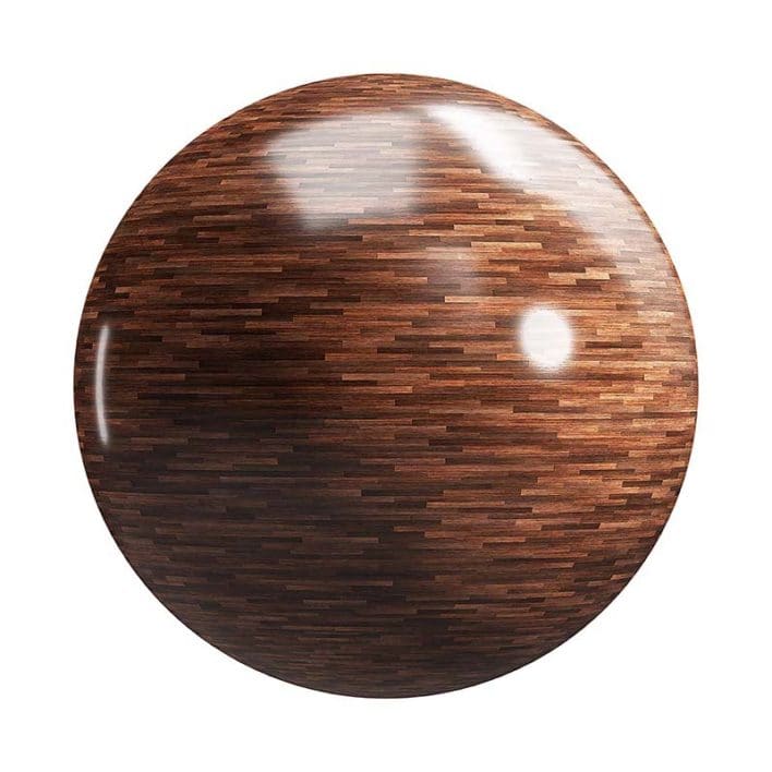 Dark Very Small Strip Wood Parquet PBR Texture