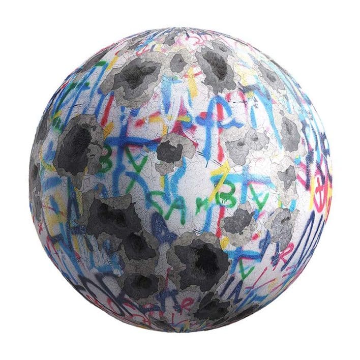 Graffiti Wall PBR Texture