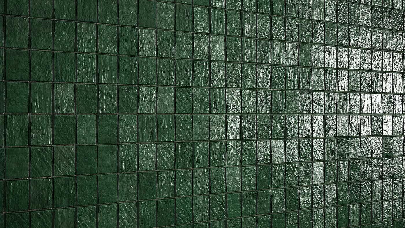 Green Wall Tiles Pbr Texture, Green Wall Tile