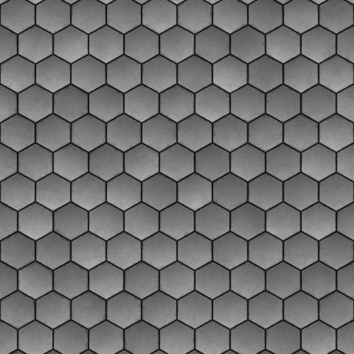 Hexagonal Concrete Tiles PBR Texture