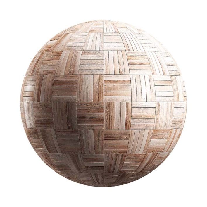 Light Basket Wood Parquet PBR Texture
