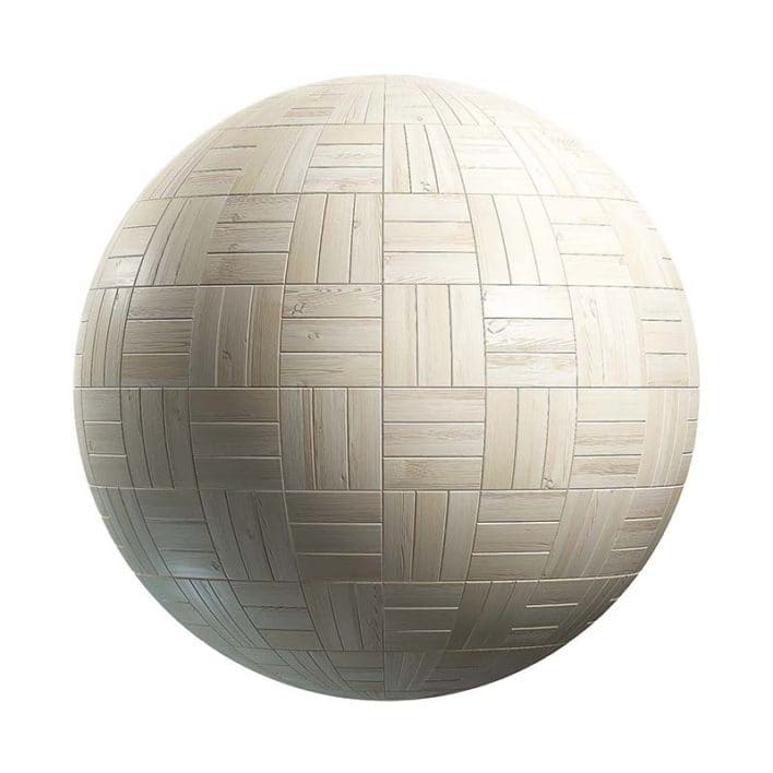 Light Basket Wood Parquet PBR Texture