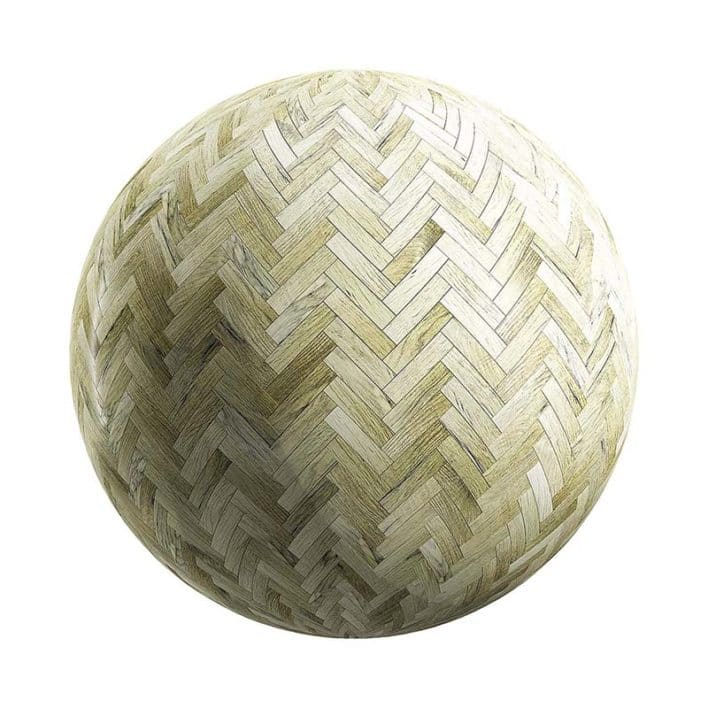Light Herringbone Wood Parquet PBR Texture
