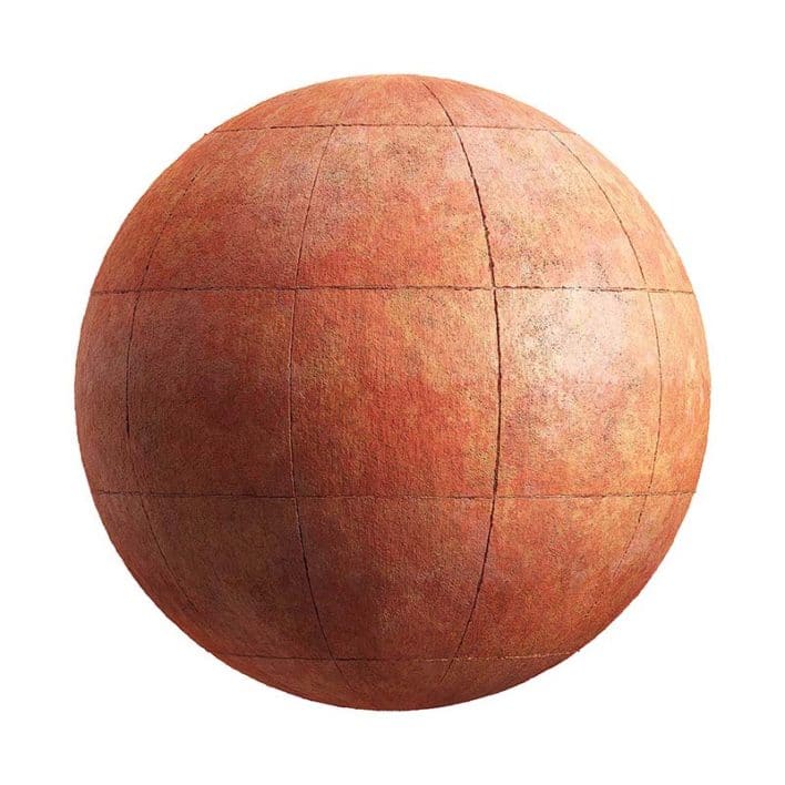 Orange Concrete Panels PBR Texture